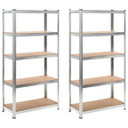 Estanterías de MDF 2 unidades 90x40x180 cm