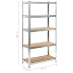 Estanterías de MDF 2 unidades 90x40x180 cm