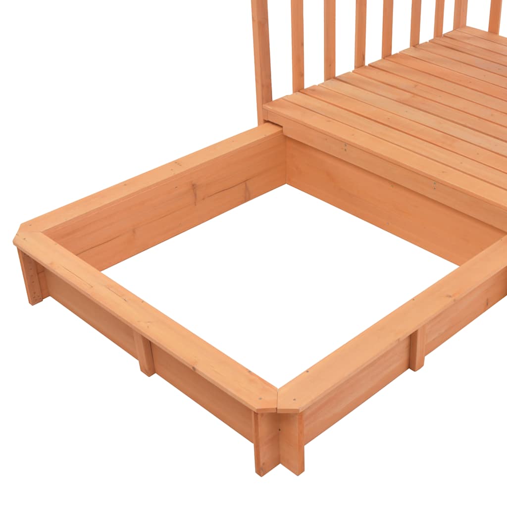 Casa de juegos para niños con arenero madera abeto azul UV50