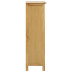 Zapatero de madera maciza de roble 76x37x105 cm
