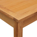 Set de mesa y sillas de bar 3 piezas madera maciza de roble