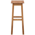 Set de mesa y sillas de bar 3 piezas madera maciza de roble