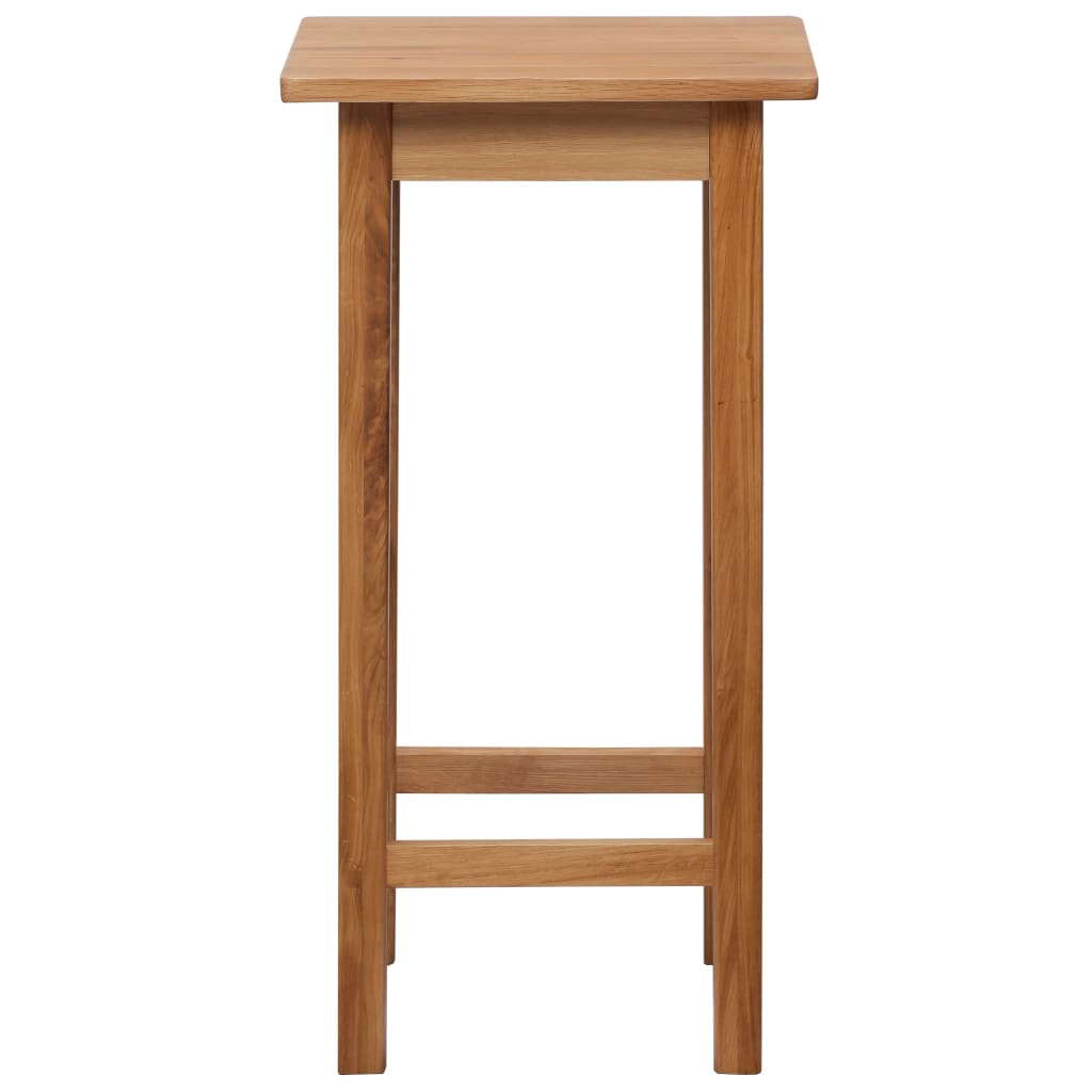 Set de mesa y sillas de bar 3 piezas madera maciza de roble