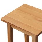 Set de mesa y sillas de bar 3 piezas madera maciza de roble