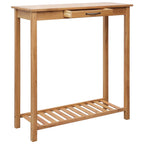 Set de mesa y sillas de bar 3 piezas madera maciza de roble