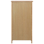 Botellero de madera maciza de roble 56x32x110 cm