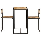 Conjunto de comedor de 3 piezas madera maciza de mango