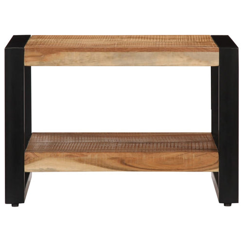 Solid acacia wood coffee table 60x60x40 cm