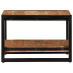 Mesa de centro de madera maciza de acacia 60x60x40 cm