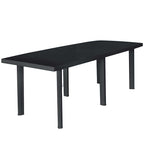 Mesa de jardín 126x76x72 cm plástico verde