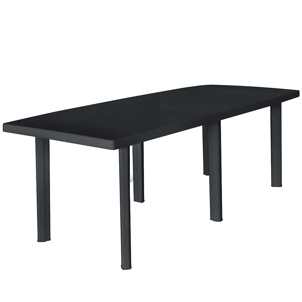 Mesa de jardín 126x76x72 cm plástico verde