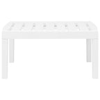 Juego de muebles de jardín 3 piezas plástico blanco