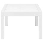 Juego de muebles de jardín 3 piezas plástico blanco