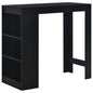 Mesa alta de cocina con estantería blanca 110x50x103 cm