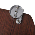 Asiento de inodoro con tapas 2 uds MDF marrón