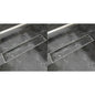 Grelha de duche linear 2 peças bolha 630x140 mm aço inoxidável