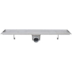 Desagüe ducha lineal 2 pzs burbuja 630x140 mm acero inoxidable