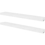 Estantes de pared 4 unidades blanco 100 cm