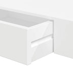 Estantes de pared flotantes con cajones 2 uds blanco 48 cm