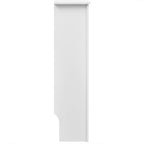 Cubiertas para radiador 2 unidades madera de ingeniería blanco 112 cm