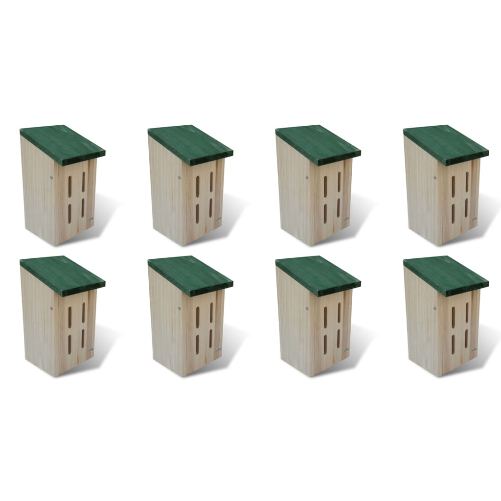 Casas para mariposas 8 unidades madera 14x15x22 cm