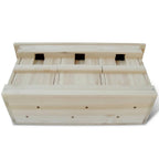 Casas para gorriones 2 unidades madera 44x15,5x21,5 cm