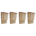 Casas para murciélagos 4 unidades de madera 22x12x34 cm