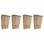 Casas para murciélagos 4 unidades de madera 22x12x34 cm