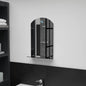 Espejo de pared con estante de vidrio templado 100x60 cm