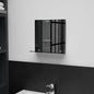 Espejo de pared con estante de vidrio templado 100x60 cm