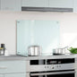 Protección salpicaduras cocina vidrio templado color leche 100x40 cm