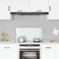 Protección salpicaduras cocina vidrio templado color leche 100x40 cm