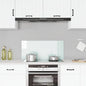 Protección salpicaduras cocina vidrio templado color leche 100x40 cm
