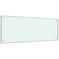 Protección salpicaduras cocina vidrio templado color leche 100x40 cm