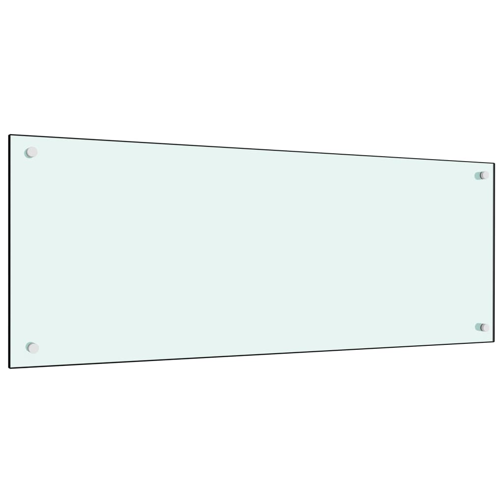 Protección salpicaduras cocina vidrio templado color leche 100x40 cm