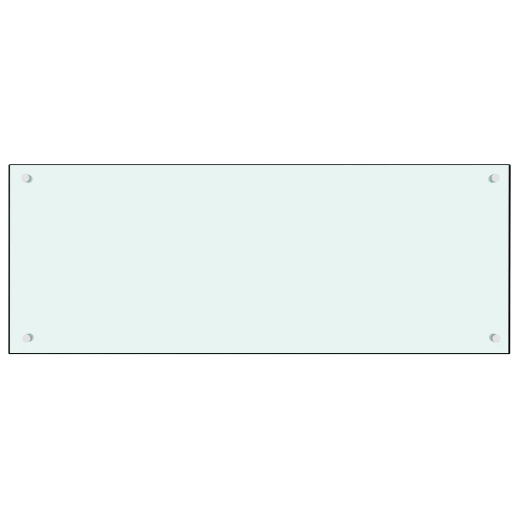 Protección salpicaduras cocina vidrio templado color leche 100x40 cm