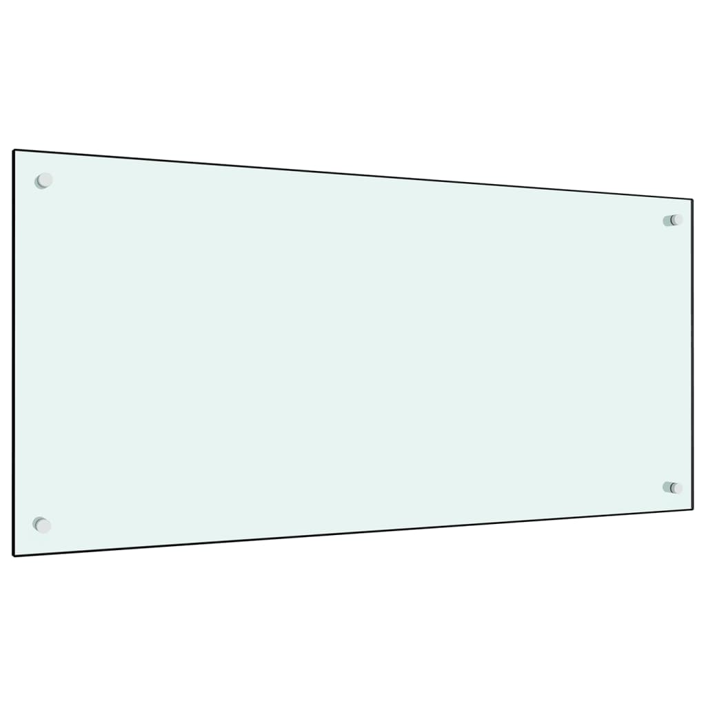 Splashback kitchen tempered glass milk color 100x40 cm