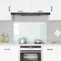 Protección salpicaduras cocina vidrio templado color leche 100x40 cm