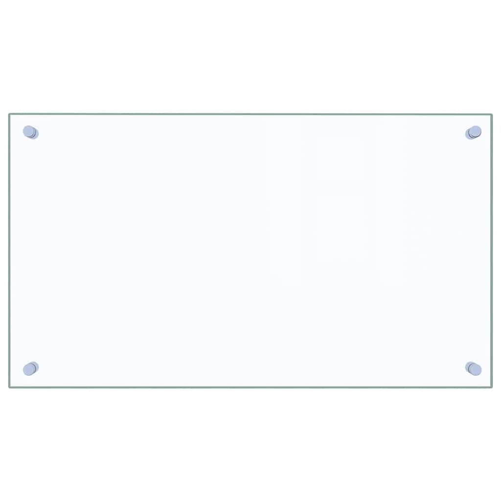 Protector contra salpicaduras cocina vidrio templado 70x40 cm