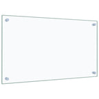 Protector contra salpicaduras cocina vidrio templado 70x40 cm