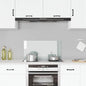Protección salpicaduras cocina vidrio templado color leche 100x40 cm