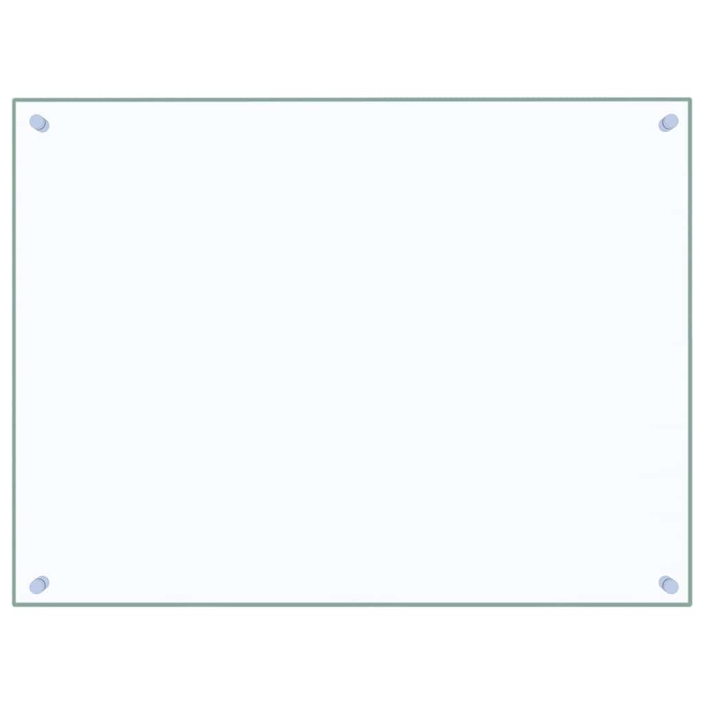 Protector contra salpicaduras cocina vidrio templado 80x60 cm