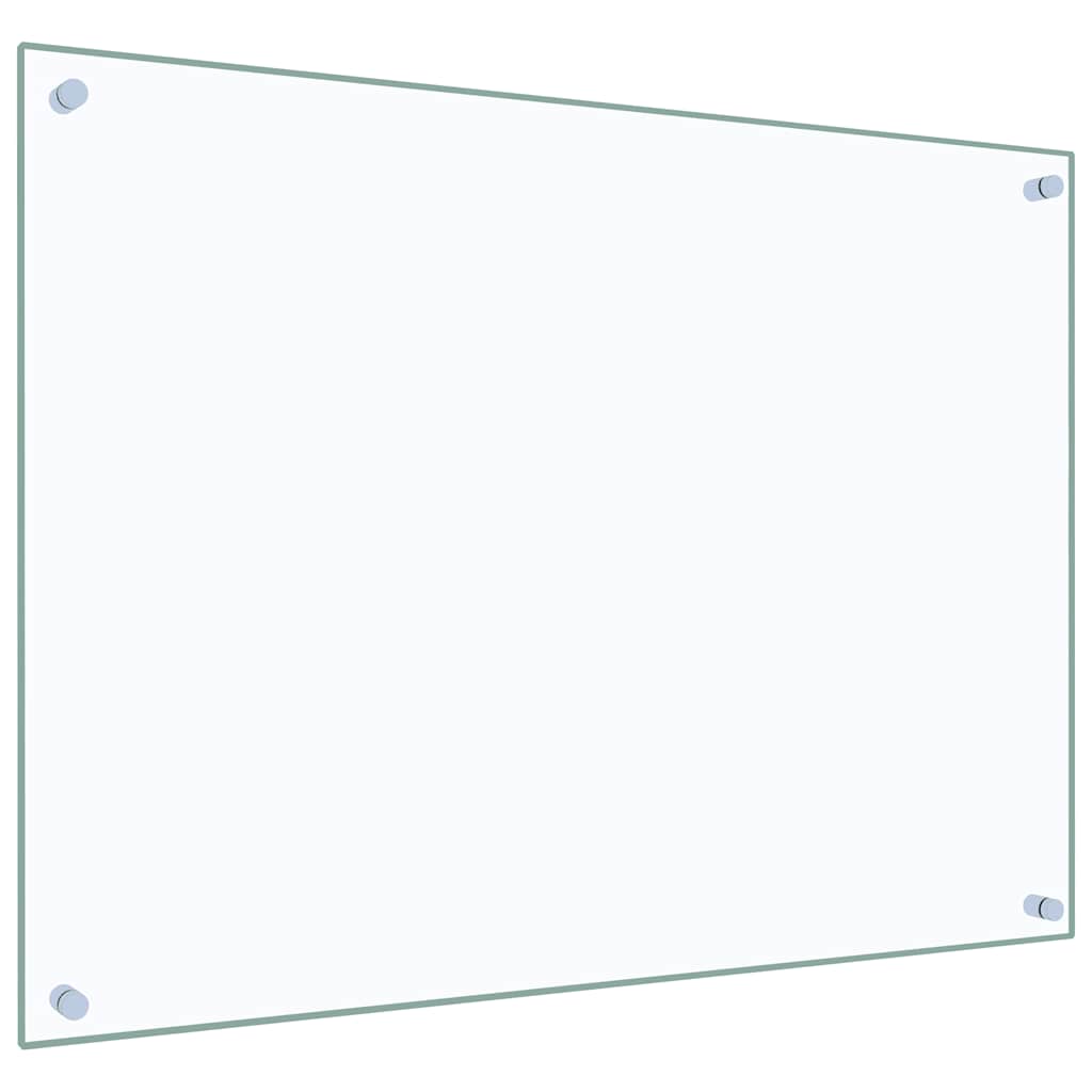 Protector contra salpicaduras cocina vidrio templado 80x60 cm