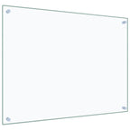 Protector contra salpicaduras cocina vidrio templado 80x60 cm