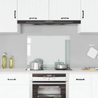 Protector contra salpicaduras cocina vidrio templado 80x60 cm