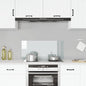 Protección salpicaduras cocina vidrio templado color leche 100x40 cm