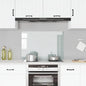 Protección salpicaduras cocina vidrio templado color leche 100x40 cm