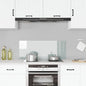 Protección salpicaduras cocina vidrio templado color leche 100x40 cm