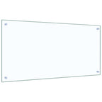 Protector contra salpicaduras cocina vidrio templado 100x50 cm