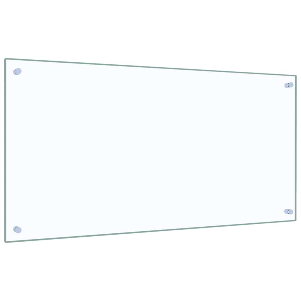 Protector contra salpicaduras cocina vidrio templado 100x50 cm